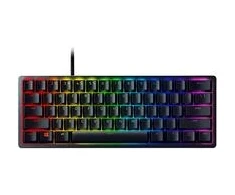 Razer Huntsman Mini Laidinė žaidimų klaviatūra RGB LED, USB, DE, Clicky Optical Violetinė Switch, Juoda