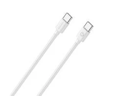 Realpower RealPower įkrovimo/duomenų kabelis USB-C į USB-C 1m baltas 3A