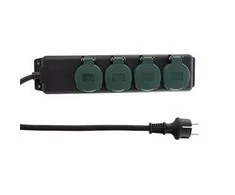REV Multiple Socket Outlet IP44 4 kartus 1,4m