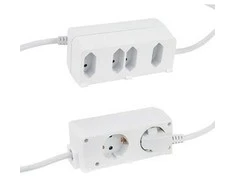 REV Multiple Socket Outlet BiniPlus 6 kartus baltas