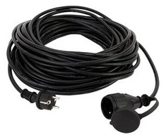 REV plėtinys IP44 25m juodas
