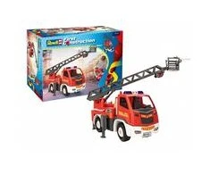 Revell First Construction gaisrinis automobilis su kopėčiomis 1:20, 30 cm, 4+