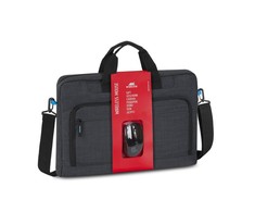 Dėklas Rivacase 8058 17.3" juodas+pelė