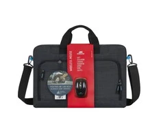 Dėklas Rivacase 8058 17.3" juodas+pelė