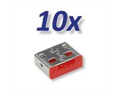Roline ROLINE USB-A prievado užraktas / blokatorius 10x USB dla 11.02.8330