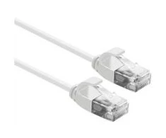 Roline Patchcord ROLINE data center UTP kat. 6A (klasa EA), LSOH,slim, balta, 0,5m