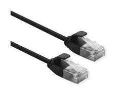 Roline ROLINE UTP PatchCord Cat6a. LSOH Slim. Juodas. 1.0m