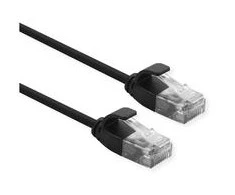 ROLINE 21.15.3956, 3 m, Cat6a, U/UTP (UTP), RJ-45, RJ-45, Juoda