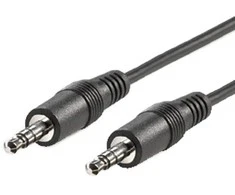 Kabelis Roline Jack 3.5mm - Jack 3.5mm 1m juoda (11.09.4501)