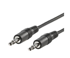 Kabelis Roline Jack 3.5mm - Jack 3.5mm 1m juoda (11.09.4501)