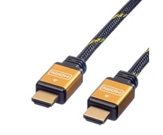 Roline HDMI – HDMI laidas 2 m aukso spalvos (11.04.5562)