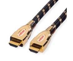 Kabelis Roline HDMI - HDMI 1m auksinė (JAB-3027868)