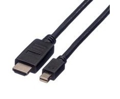 Kabelis Roline DisplayPort Mini - HDMI 3m juoda (JAB-2600814)