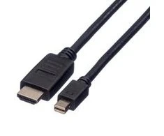 Kabelis Roline DisplayPort Mini - HDMI 3m juoda (JAB-2600814)