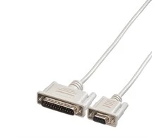 Roline DB-9 – DB-25, 1,8 m, pilka (11/01/4618)