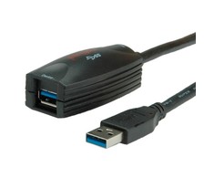 Roline USB kabelis USB-A – 5 m juodas (12/04/1096)