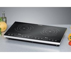 Rommelsbacher Laisvai pastatoma stalo kaitlentė CT 3410/IN Degiklių/virimo zonų skaičius 2, Touch, Juodas, Indukcija