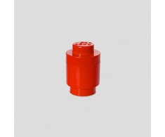 LEGO Storage Brick 1 Round raudona