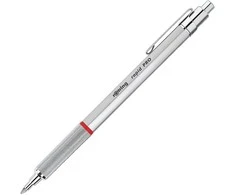 Rotring Roting Rapid Pro Tušinukas Chrome su Refill M-Mėlyna