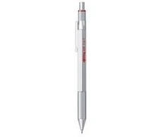 rotring 600 Multipen 3in1 sidabrinis Smulkaus švino rašiklis, rutulinis rašiklis mėlynas/raudonas