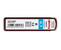 Rotring Tikky grafitas 0,7 mm B 12 vnt S0312680