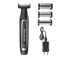 Rowenta Forever Sharp TN6000 barzdos kirpimo mašinėlė „Wet &amp; Dry“ Juoda, Sidabras