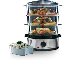 Garų puodas RUSSELL HOBBS Cook@Home 19270-56 steam cooker 9 l 800 W Sidabrinis, Juodas