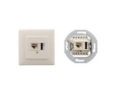 Rutenbeck kombinuota dėžutė IAE/JAE 8 (6) - TAE 6 F+N, UP, grynai balta