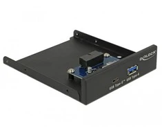 FRONTPANEL DELOCK 3.5" 1X USB-A 3.1 1X USB-C