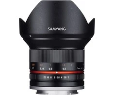 Objektyvas Samyang 12mm F2 NCS CS juodas Fuji X