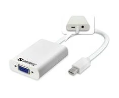 Sandberg Adapteris MiniDP>VGA+Audio