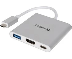 Sandberg USB-C mini dokas HDMI+USB