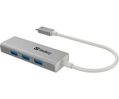 Sandberg USB-C iki 3xUSB 3.0 Hub + PD