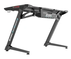Žaidimų stalas Sandberg Fighter Gaming Desk 2 LED, su pašvietimu, Juodas