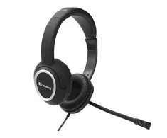 Lengvos ausinės pajungiamos prie kompiuterio Sandberg MiniJack Chat Headset su mikrofonu