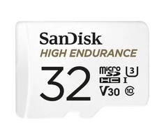 Atminties kortelė SanDisk High Endurance microSDXC 32GB, su adapteriu