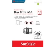 USB laikmena SanDisk Ultra Dual Drive 64GB