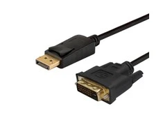 Vaizdo Kabelio Adapteris - Savio CL-106 1,8 m DisplayPort DVI Juodas
