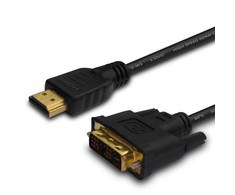 Savio CL-139 video cable adapter 1.8 m DVI-A HDMI Type A (Standard) Juodas