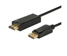 Savio CL-56 vaizdo kabelio adapteris 1,5 m DisplayPort HDMI Type A (Standartinis) Juodas