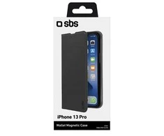 Apple iPhone 13 Pro Wallet PU dėklas, SBS Juodas