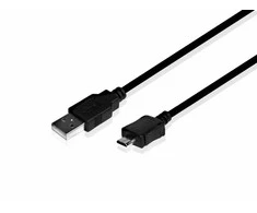 SBS LTHL200 USB-A – Micro-USB kabelis 1m – juodos spalvos