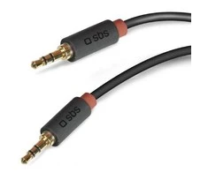SBS mobilusis SBS AUX kabelis, 3,5 mm kairysis 3,5 mm kairysis (1,5 m), juodas