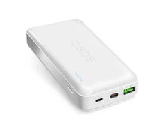 SBS 20000 mAh multi-port power bank su 20W Power Delivery technology baltos spalvos