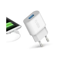 SBS TETR1USB2AWFAST 10W USB-A laidinis įkroviklis – baltos spalvos