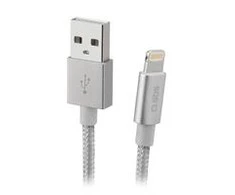 USB-žaibo kabelis SBS MFI C-89 1m sidabrine danga
