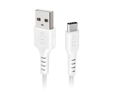SBS TECABLEMICROC15W USB-A – USB-C kabelis 1.5m – baltos spalvos