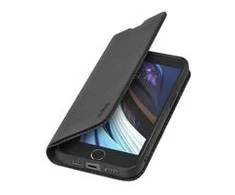 Dėklas SBS Wallet Lite iš PU, skirta iPhone SE 2022/SE 2020/8/7, juoda spalva