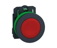 Schneider Electric Harmony XB5 plokščias plastikinis mygtukas. raudonas fi30 automatinis grįžimas nepažymėtas 1R XB5FA42