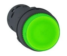 Schneider Electric Valdymo mygtukas 22mm žalias 1Z su 230V AC apšvietimu - XB7NW33M1